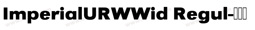 ImperialURWWid Regul字体转换